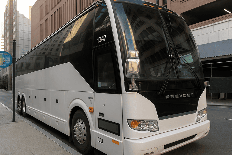 a Bethlehem Minibus Company coach bus