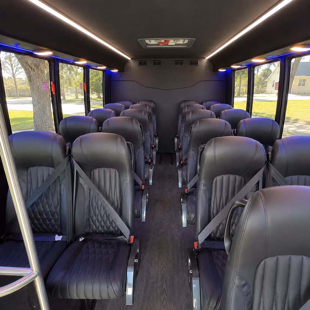 bethlehem 28 passenger minibus interior