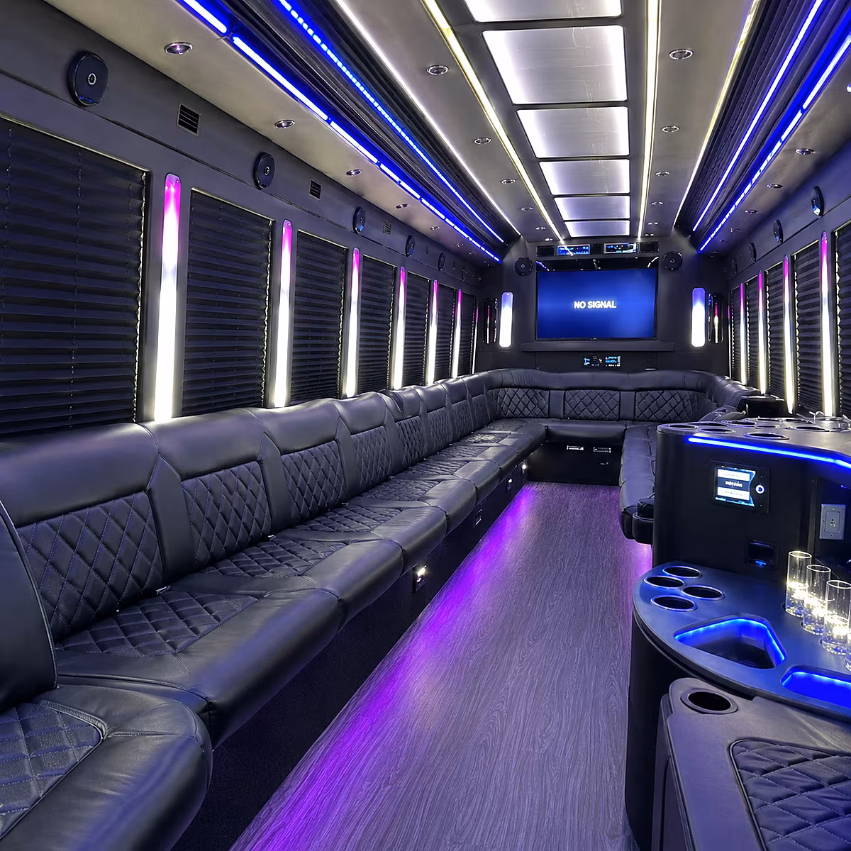 bethlehem 30 passenger party bus inside