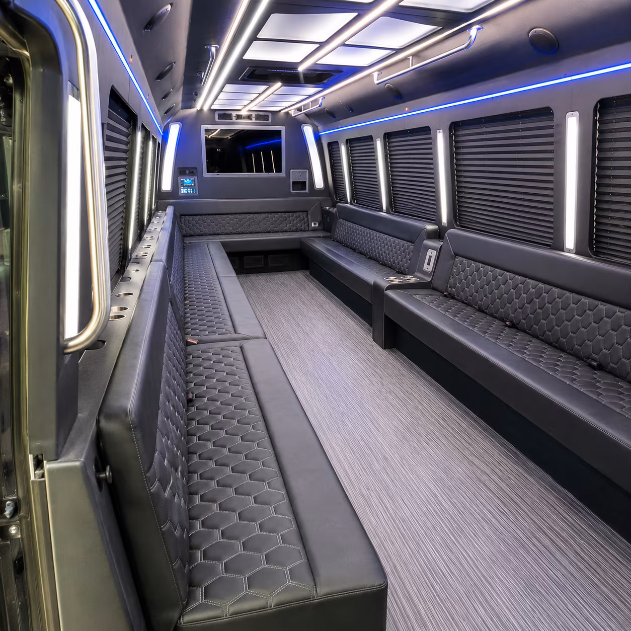 bethlehem 40 passenger party bus interior