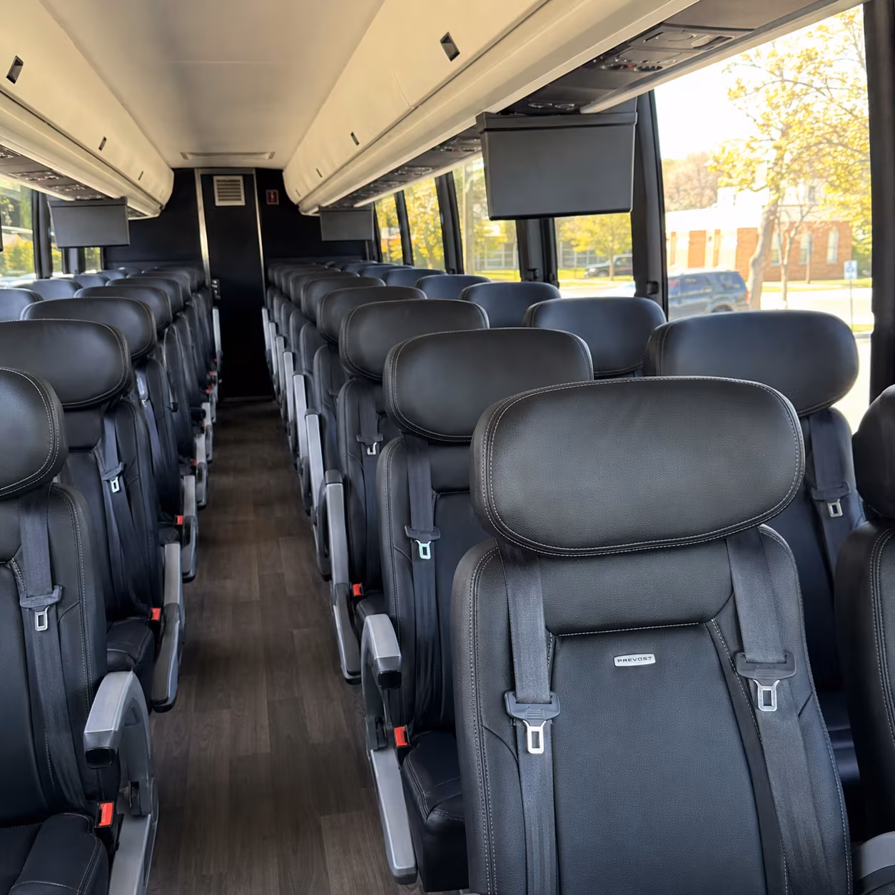 bethlehem 45 passenger charter bus inside