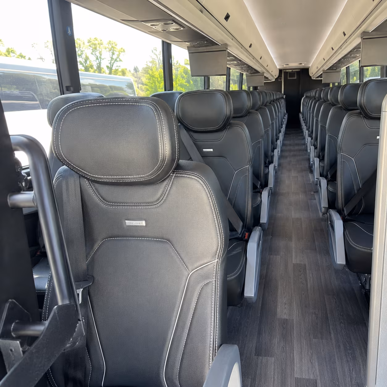 bethlehem 47 passenger charter bus interior