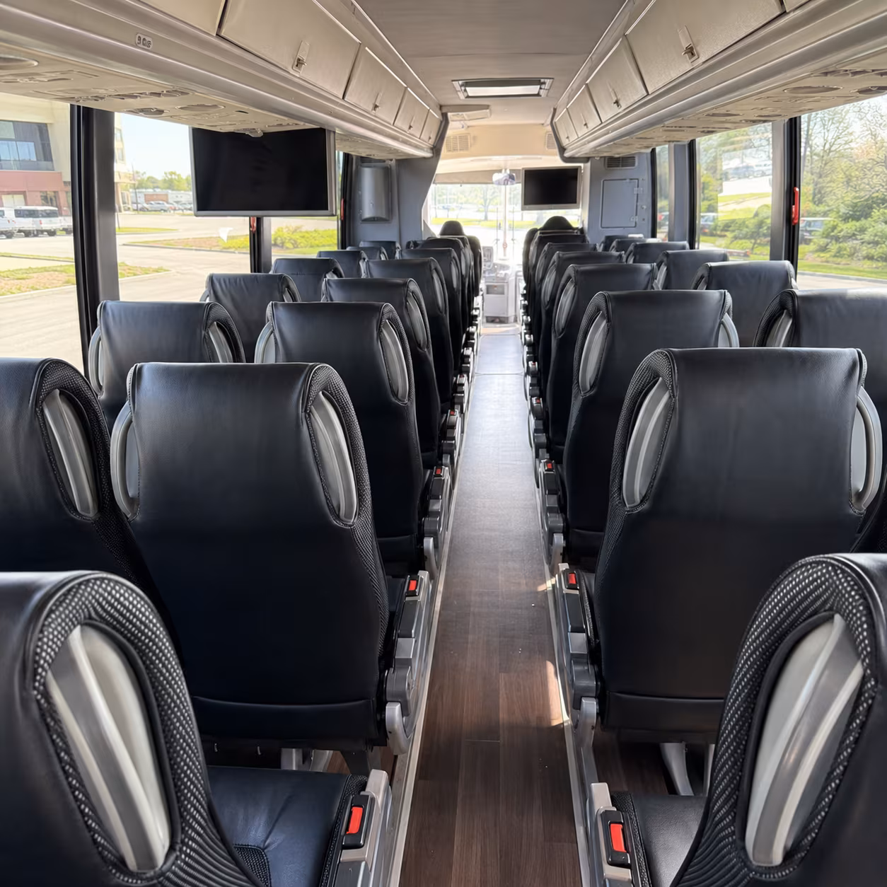 bethlehem 56 passenger charter bus inside