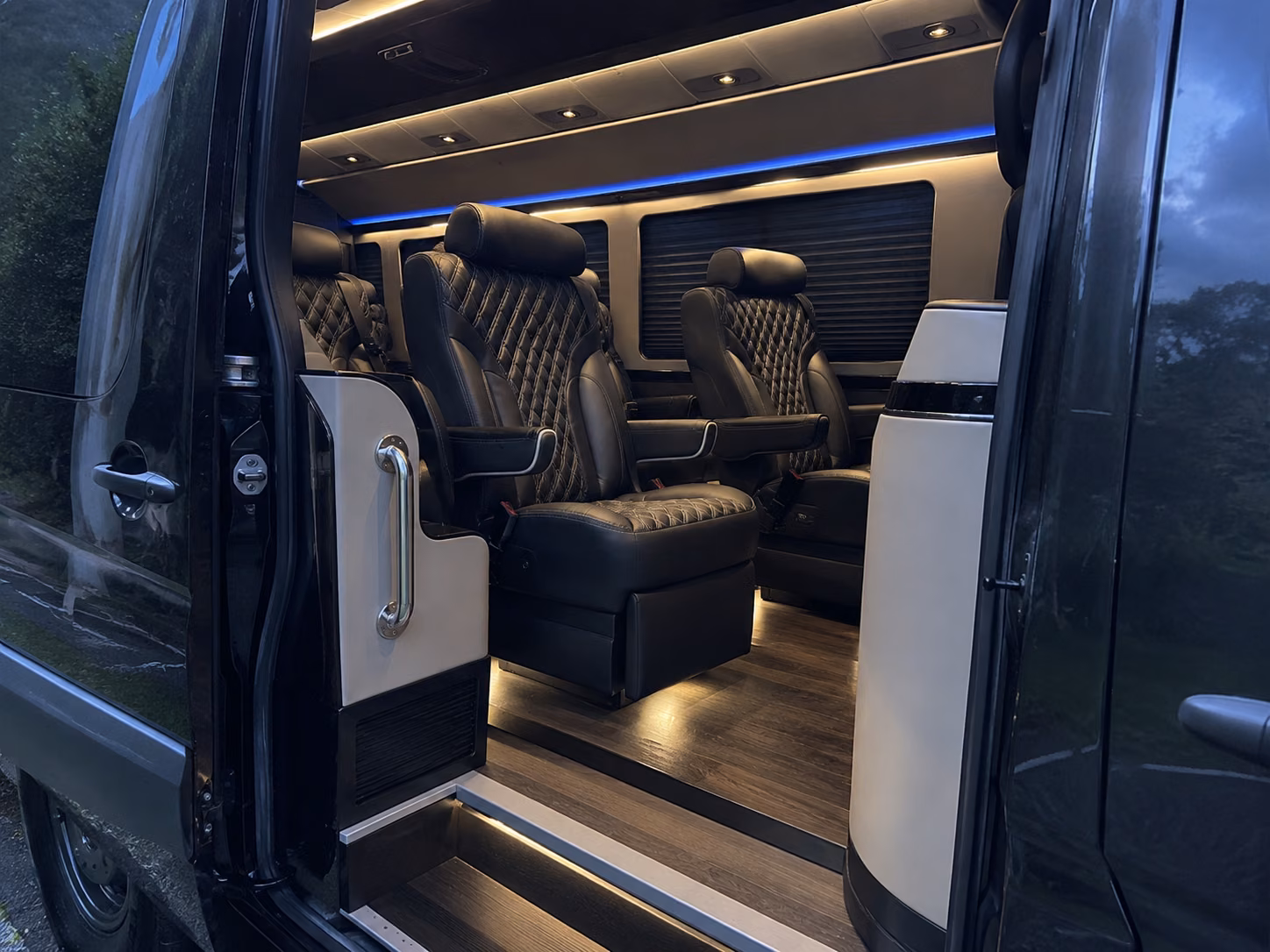 bethlehem sprinter van with driver inside